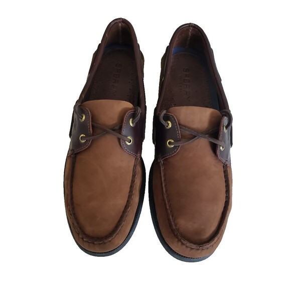 Sperry Top-Sider Boat Shoes Sneakers Men\'s Size 14 M Brown Leather 0195412